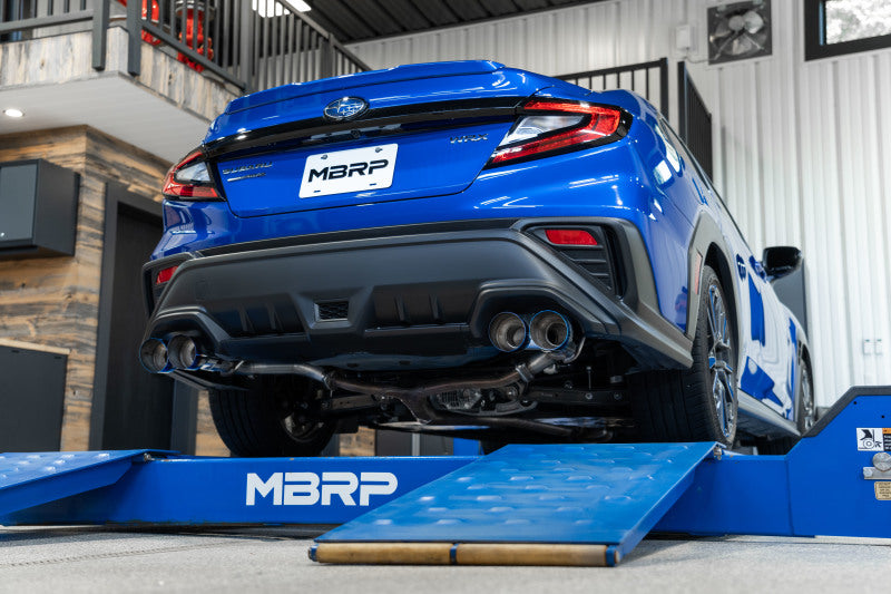 MBRP 2.5" Axle-Back Dual Split Rear Exit 2022 Subaru WRX w/ Quad BE Tips - T304 S48103BE