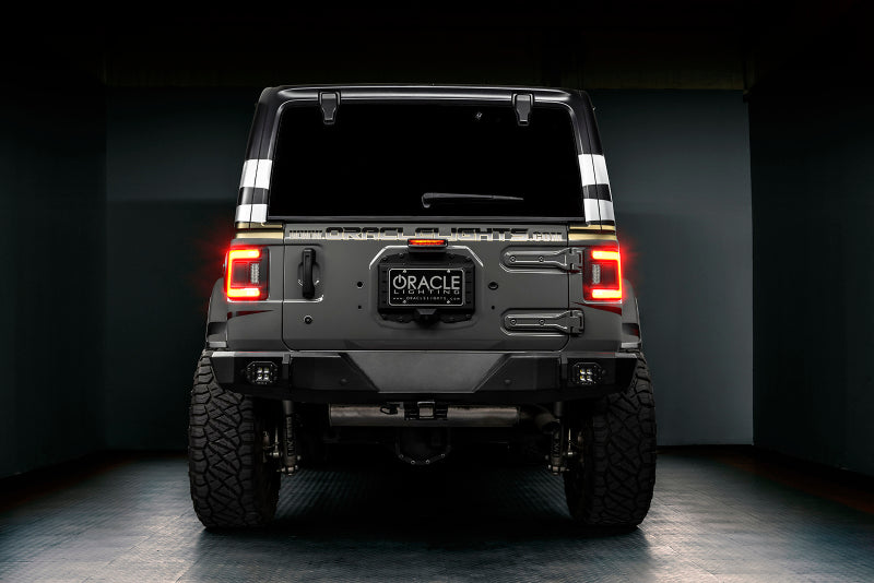ORACLE Lighting Tinted LED Flush Mount Tail Light for 2018+ Jeep Wrangler Rubicon/Sport 5884-504-T