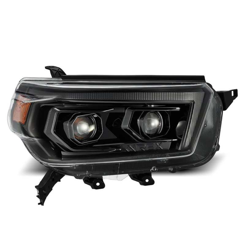 AlphaRex LUXX LED Projector Headlights Plank Style Alpha Black for 10-13 Toyota 4Runner 880756