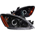 ANZO 2004-2007 Mitsubishi Lancer Projector Headlights w/ Halo Black (CCFL)