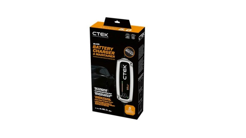 CTEK MXS 5.0 Fully Automatic 4.3 amp Battery Charger and Maintainer 12V 40-206