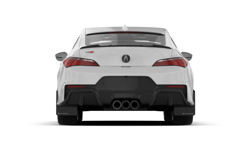 Rally Armor - 23-24 Acura Integra + Integra Type-S Black UR Mud Flap W/Dark Grey Logo (No Drill Req)