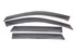 AVS 13-18 Hyundai Santa Fe (Excl. XL Model) Ventvisor Outside Mount Window Deflectors 4pc - Smoke