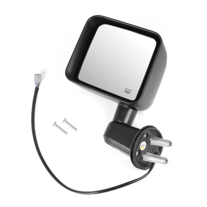 Omix Heated Power Mirror Left Black- 11-13 Wrangler