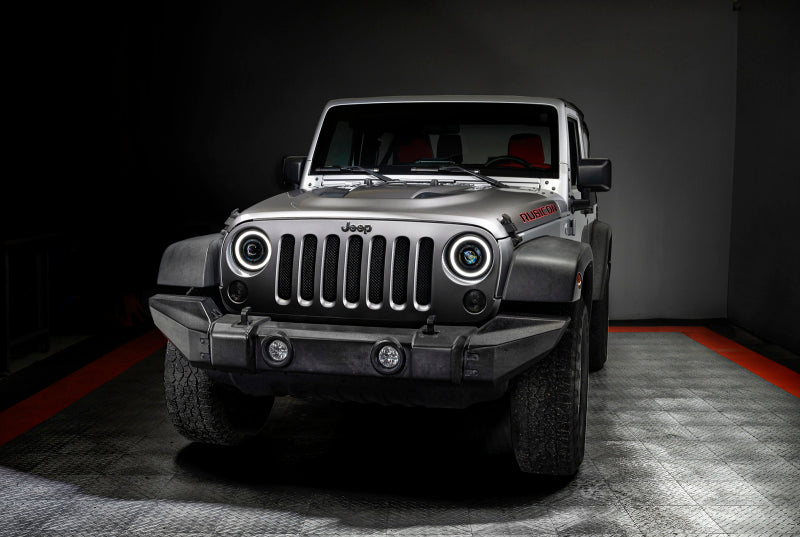 ORACLE Lighting Oculus 7" Switchback Bi-LED Projector Headlights for 07-18 Jeep Wrangler JK 5876-023