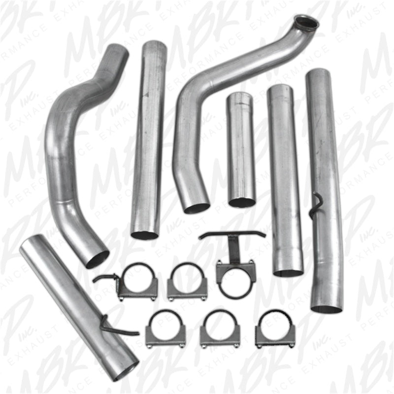 MBRP 4" Turbo Back Single Side No muffler PLM Series Exhaust For 99-03 Ford F-250/350 7.3L S6200PLM