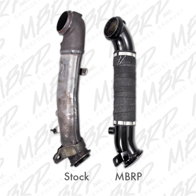 MBRP 11-13 Chev/GMC 6.6L Duramax 3" Aluminized Turbo Down Pipe Black GM8427