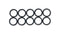 Vibrant -8AN Rubber O-Rings - Pack of 10