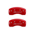 MGP 4 Caliper Covers Engraved Front Accord Engraved Rear Accord Red finish silver ch