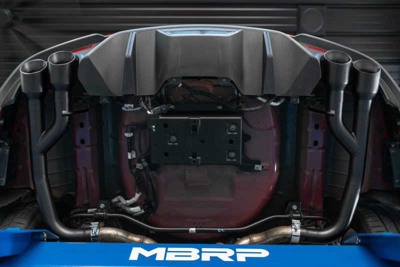 MBRP 2.5"Black Non Active Dual Axle Back Exhaust 4" Dual Wall Tips For 18-23Ford Mustang GT S7211BLK