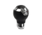 Momo GTR2 Shift Knob - Black Leather, Chrome Insert