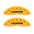 MGP 4 Caliper Covers Engraved Front & Rear MOPAR Yellow finish black ch