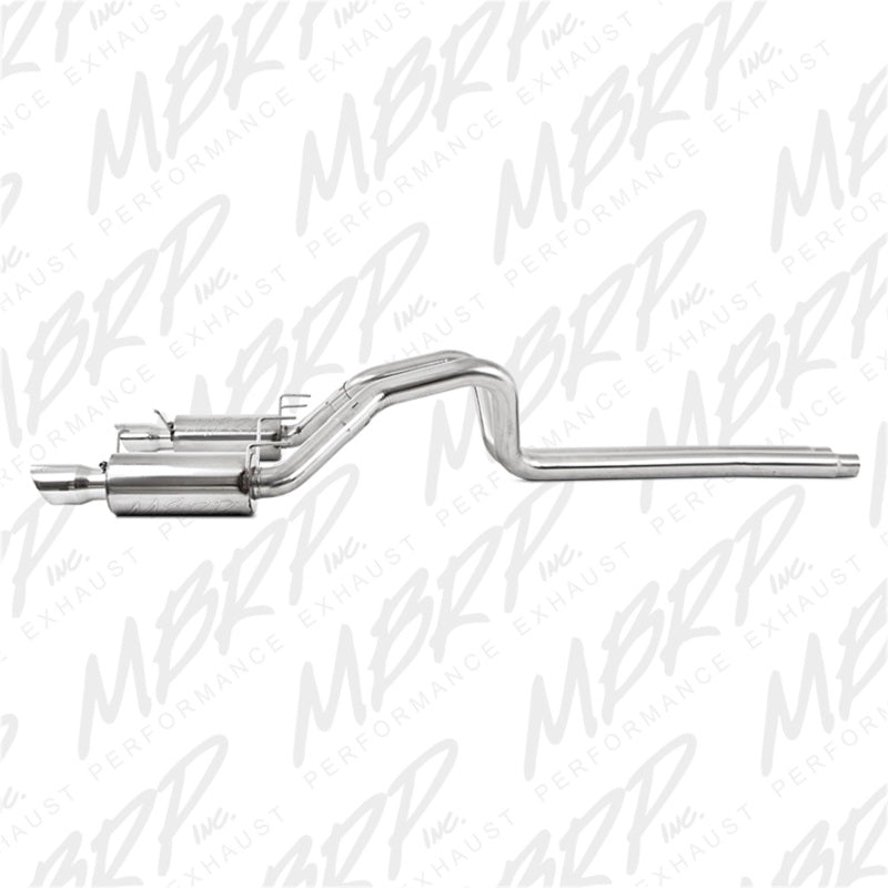 MBRP 3"Cat Back Dual Split Rear Street Version T409 Exhaust For 11-14 Ford Mustang GT 5.0L S7258409
