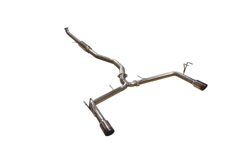 Injen 63mm SS Cat-Back Exhaust System w/ Dual Burnt Titanium Tips - SES1572TT