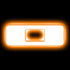 ORACLE Lighting Universal Illuminated Amber LED Letter Badges (Matte White Surface Finish) - O 3140-O-005