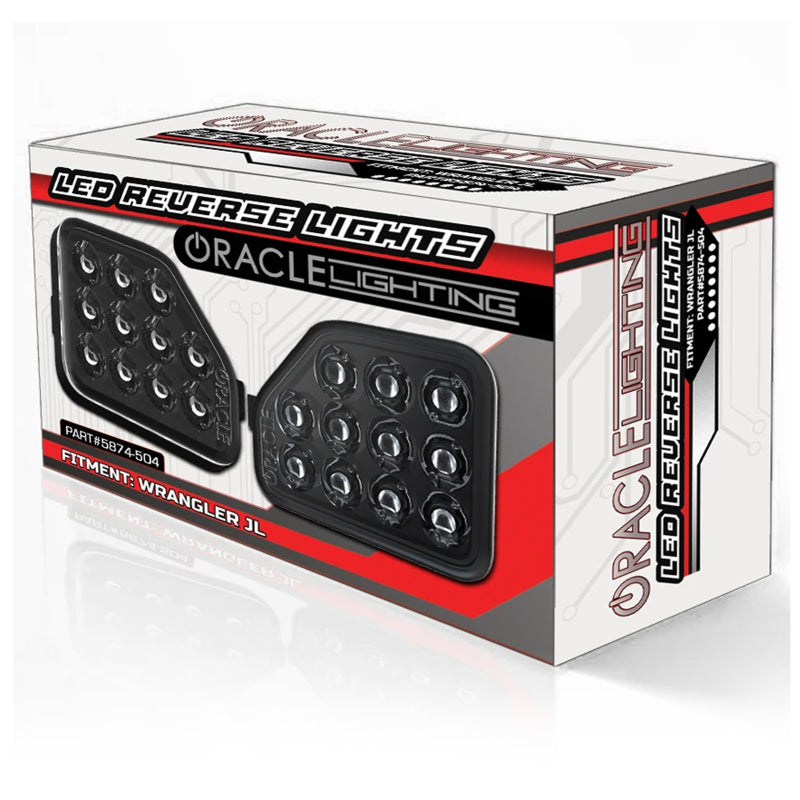 ORACLE Lighting Rear Bumper LED Reverse Lights for Jeep Wrangler JL - 6000K 5874-504