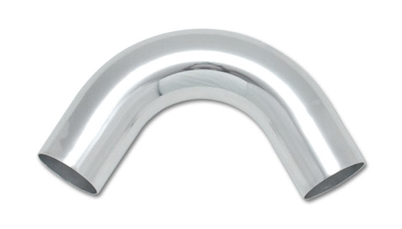 Vibrant 3.5in O.D. Universal Aluminum Tubing (120 degree Bend) - Polished