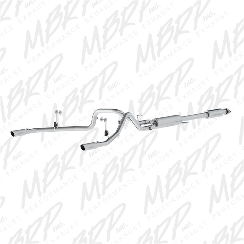 MBRP 2.5" Cat Back Dual Rear Exit AL Exhaust System For 15-20 Ford F-150 5.0L - S5258AL