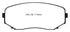 EBC 11-14 Ford Edge 2.0 Turbo Redstuff Front Brake Pads