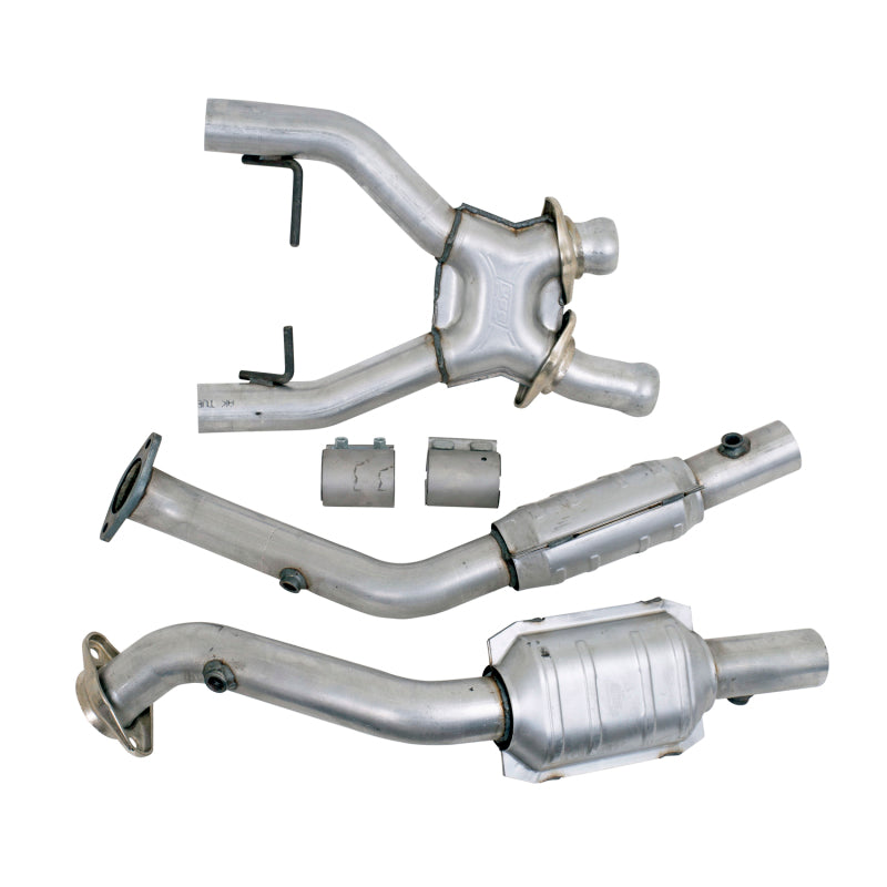 BBK 96-98 Mustang 4.6 Cobra High Flow X Pipe With Catalytic Converters - 2-1/2