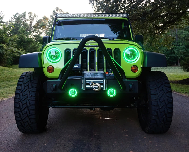 ORACLE Lighting High Powered LED Headlights 7in (Black Bezel) - ColorSHIFT w/No Controller 5769-334