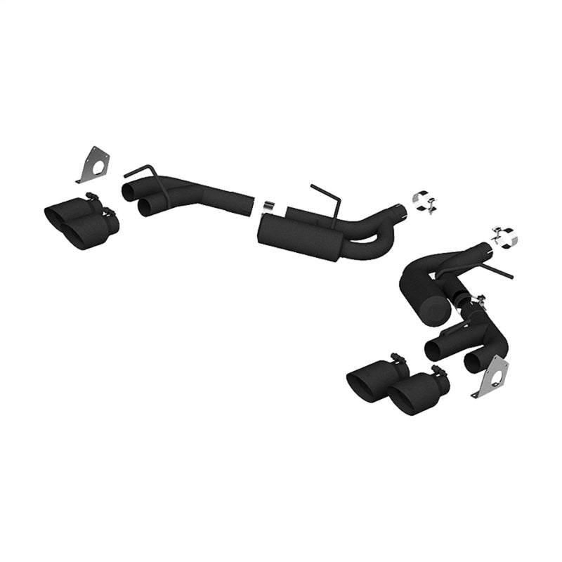 MBRP 2.5"BLK NPP Dual Axle Back Exhaust w/4" Quad DW Tips For 16-24Chevy Camaro V6 3.6L S7039BLK