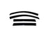 AVS 05-10 Chrysler 300 Ventvisor Outside Mount Window Deflectors 4pc - Smoke