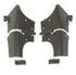 Rugged Ridge 97-06 Jeep Wrangler TJ Black Windshield Hinges