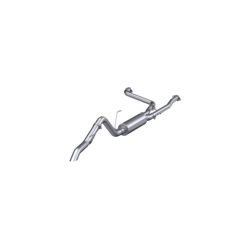 MBRP 3" Cat Back Turndown Exit Aluminized Steel Tip For 22-24 Nissan Frontier 3.8L, Gas S5409AL