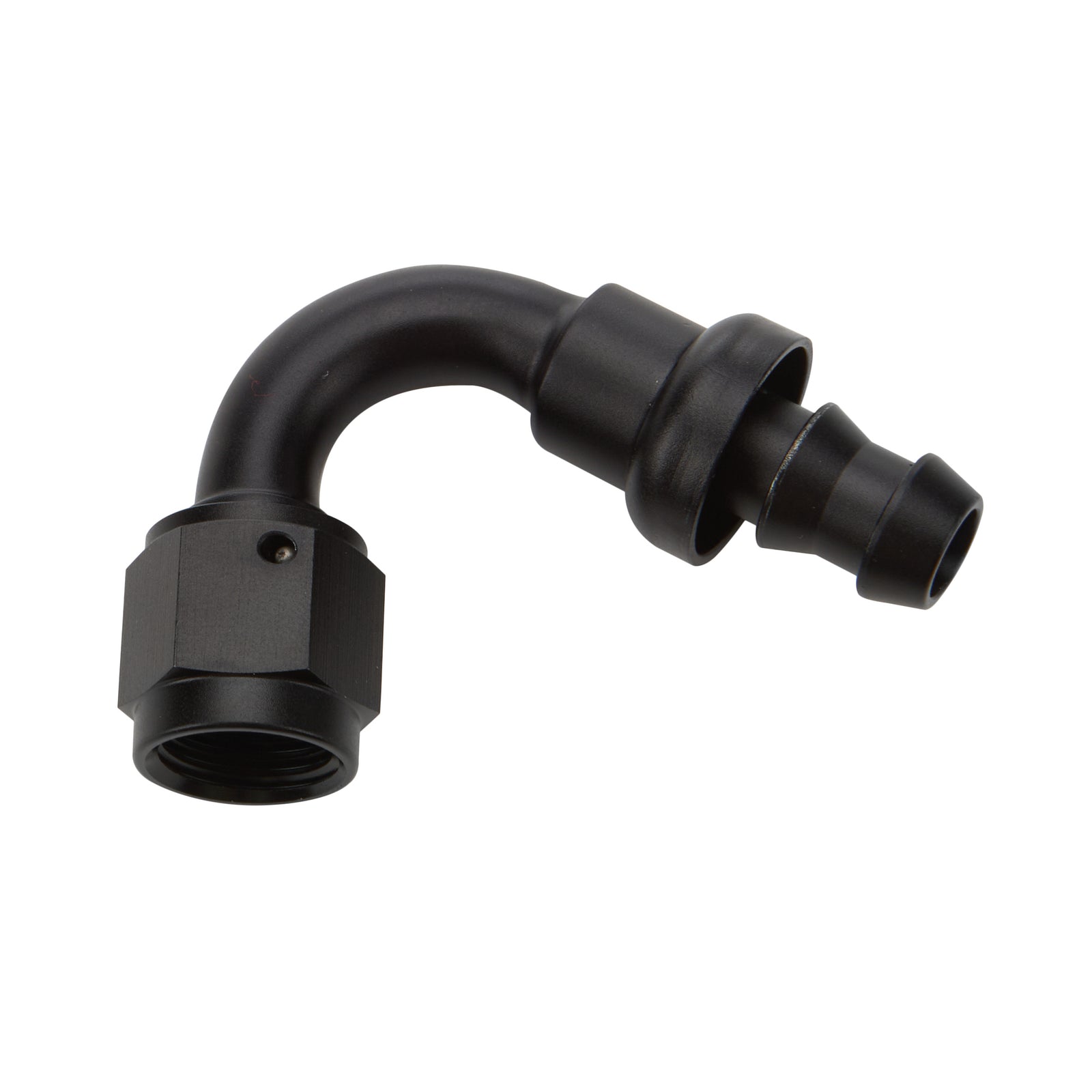 Allstar Performance Pushlock Hose End Black 120 Deg Elbow -10 ALL49464