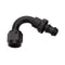 Allstar Performance Black Aluminum Pushlock Hose End 120 Degree Elbow -16 AN ALL49466