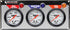Allstar Performance 3 Gauge Panel ALL Oil Pressure/Oil Temperature/Water Temperature ALL80091