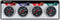 Allstar Performance 4 Gauge Panel A/M OP/WT/OT/FP Sport-Comp ALL80114