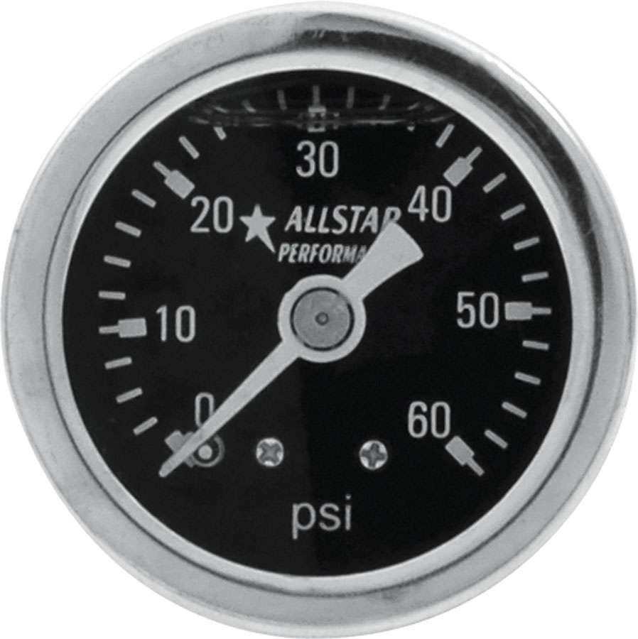 Allstar Performance Liquid Filled 1.5in Gauge 0-60 PSI  ALL80204