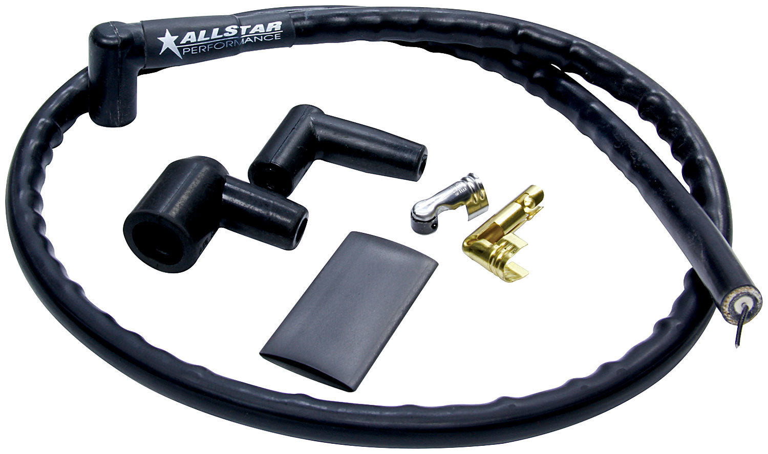 Allstar Performance Black Coil Wire Kit with Sleeving ALL81381