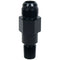 Allstar Performance Black Aluminum Oil Inlet Fitting 3/8NPT to -10 x 3in ALL90048