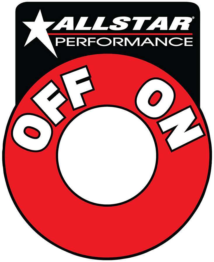 Allstar Performance Replacement On/Off Battery Disconnect Decal ALL99045