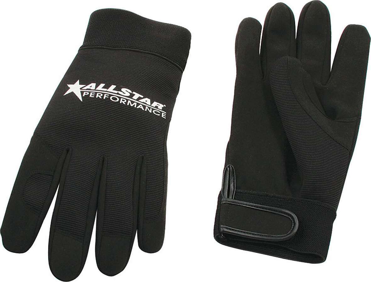 Allstar Performance Black Allstar Med Crew Gloves ALL99940