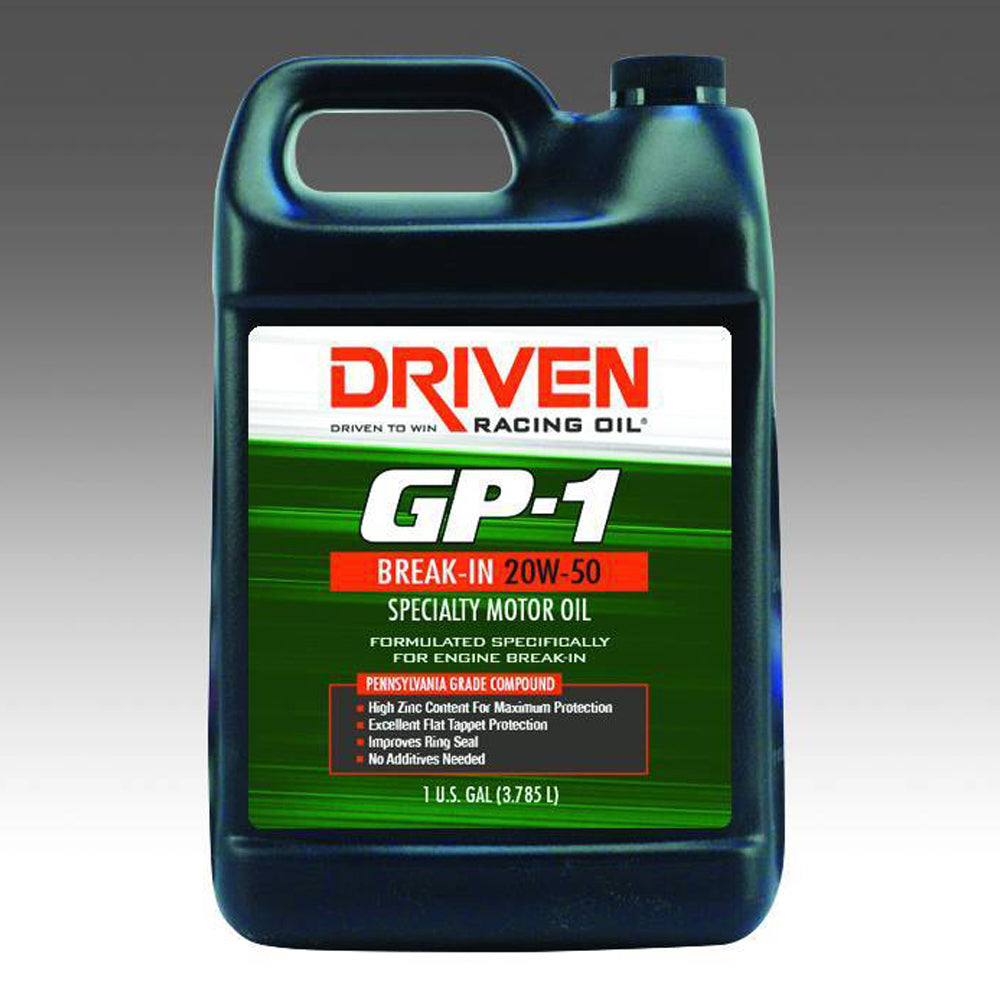 DRIVEN RACING OIL GP-1 Conventional Break- In Oil 20w50 1 Gallon