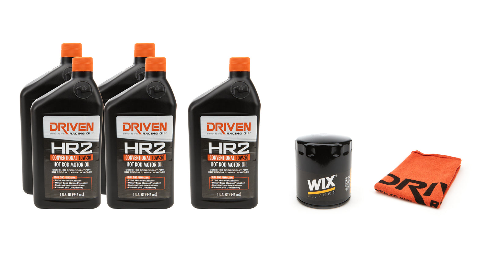 DRIVEN RACING OIL 10W30 Oil Change Kit 64-75 GM V8 265-454 CID