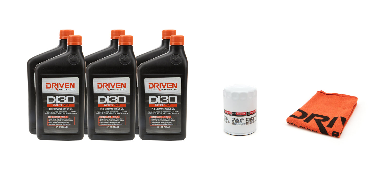 DRIVEN RACING OIL 5w30 Oil Change Kit 11- 15 Ford F150 3.5L 6Qt.