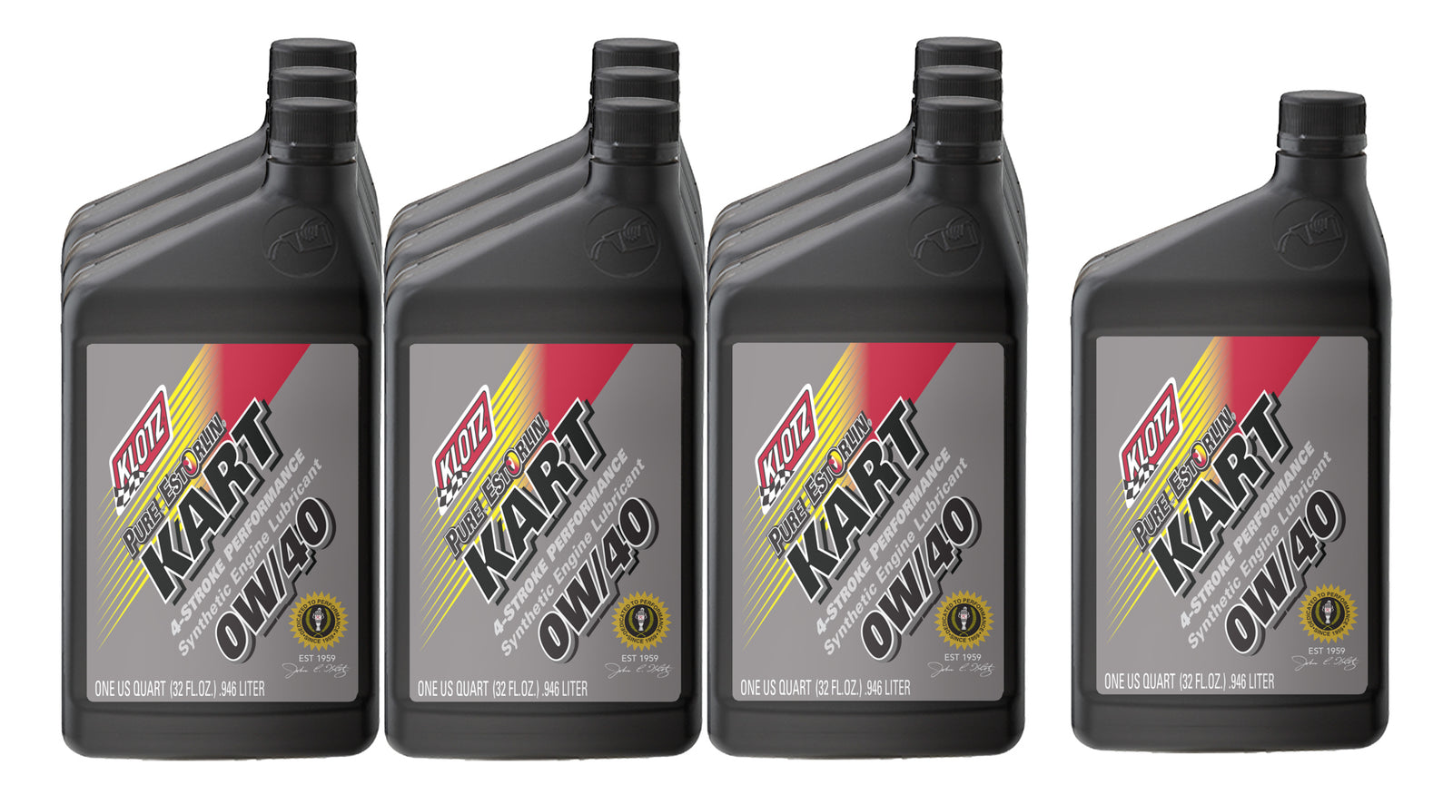 KLOTZ SYNTHETIC LUBRICANTS Pure Estorlin Kart 4 Stroke 0w40 Case 10x1Qt