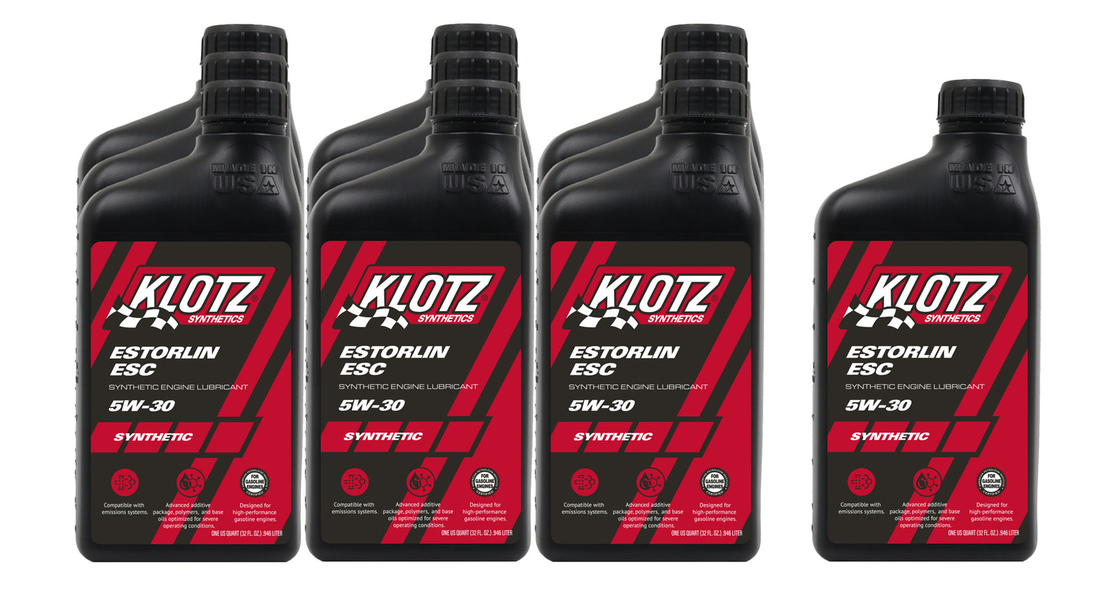 KLOTZ SYNTHETIC LUBRICANTS Estorlin ESC 5W-30 Case 1 Quart