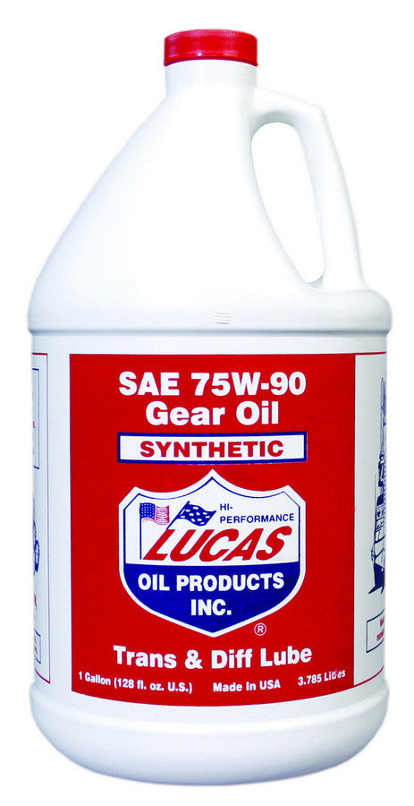 LUCAS OIL SAE 75W90 Synthetic Gear Oil Trans & Diff Lube (1 Gallon) LUC10048