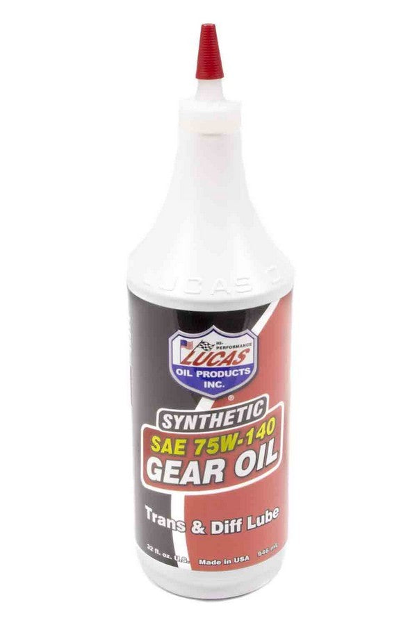 LUCAS OIL SAE 75W140 Synthetic Gear Oil (1 Qt. Bottle) LUC10121