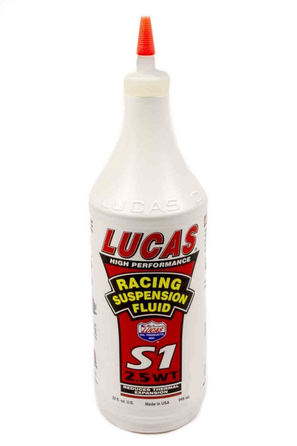 LUCAS OIL S1 Synthetic Racing Suspension Fluid 2.5 WT (1 Qt. Bottle) LUC10488