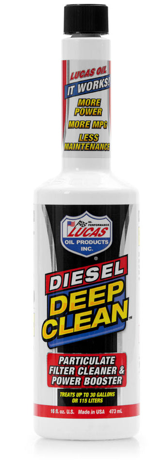 LUCAS OIL Diesel Deep Clean Fuel Additive DPF Cleaner (16 Oz. Bottle) LUC10872