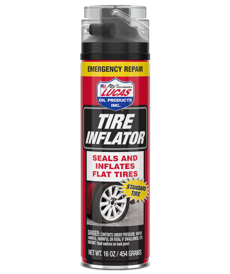 LUCAS OIL Non-Flammable Tire Inflator W/ Hose Assembly Spray (16 Oz. Can) LUC11180