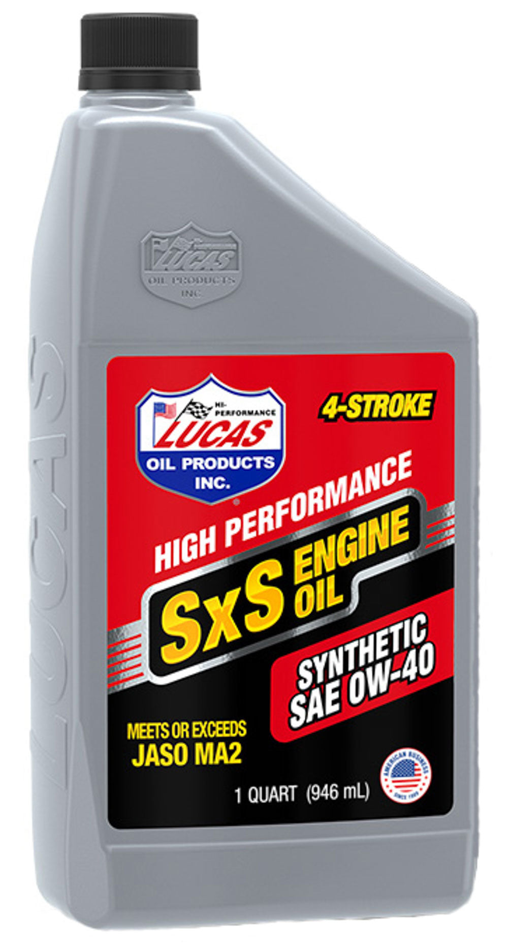 LUCAS OIL 0w40 Synthetic 4-Stroke SXS Engine Oil (1 Qt. Bottle) LUC11200