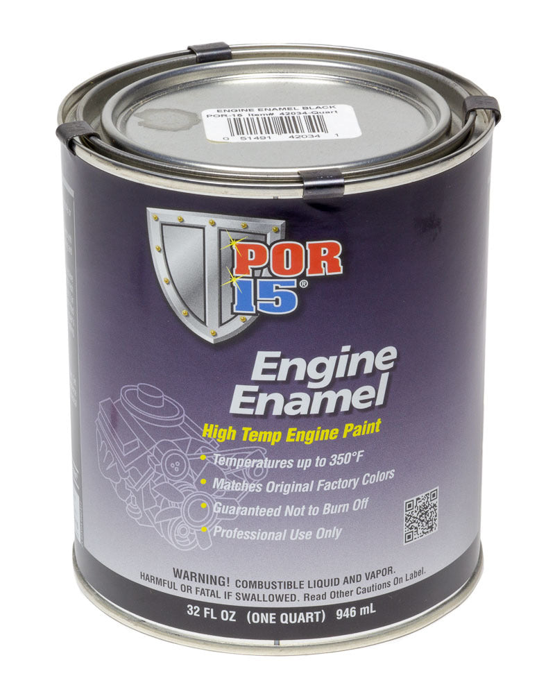 POR-15 Engine Enamel High Temperature Engine Paint - Black (1 Quart) 42034